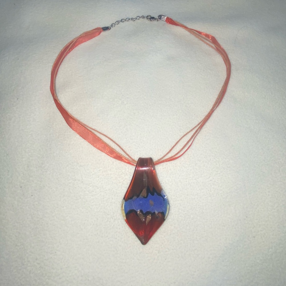Handmade Glass Pendant Necklace